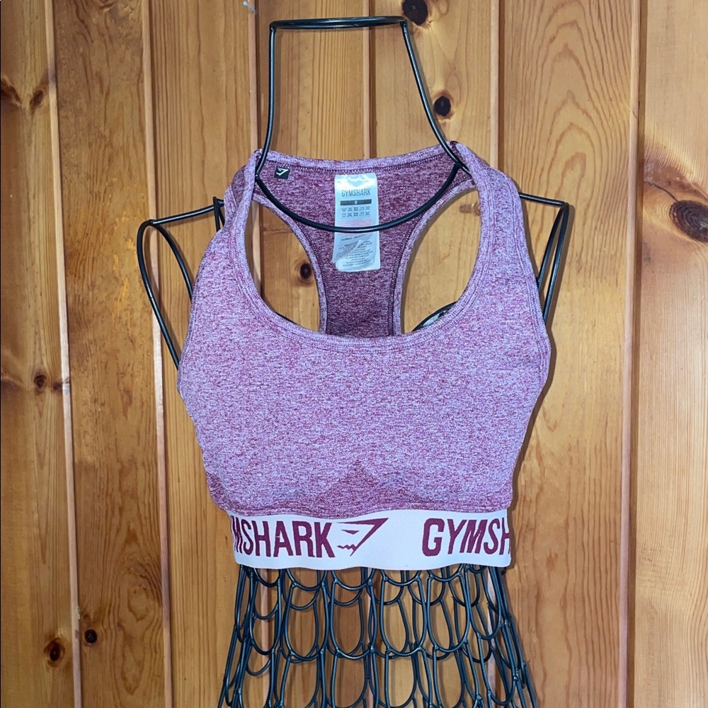 Gymshark Women's Pink Sports Bra sports wear workout clothing size small